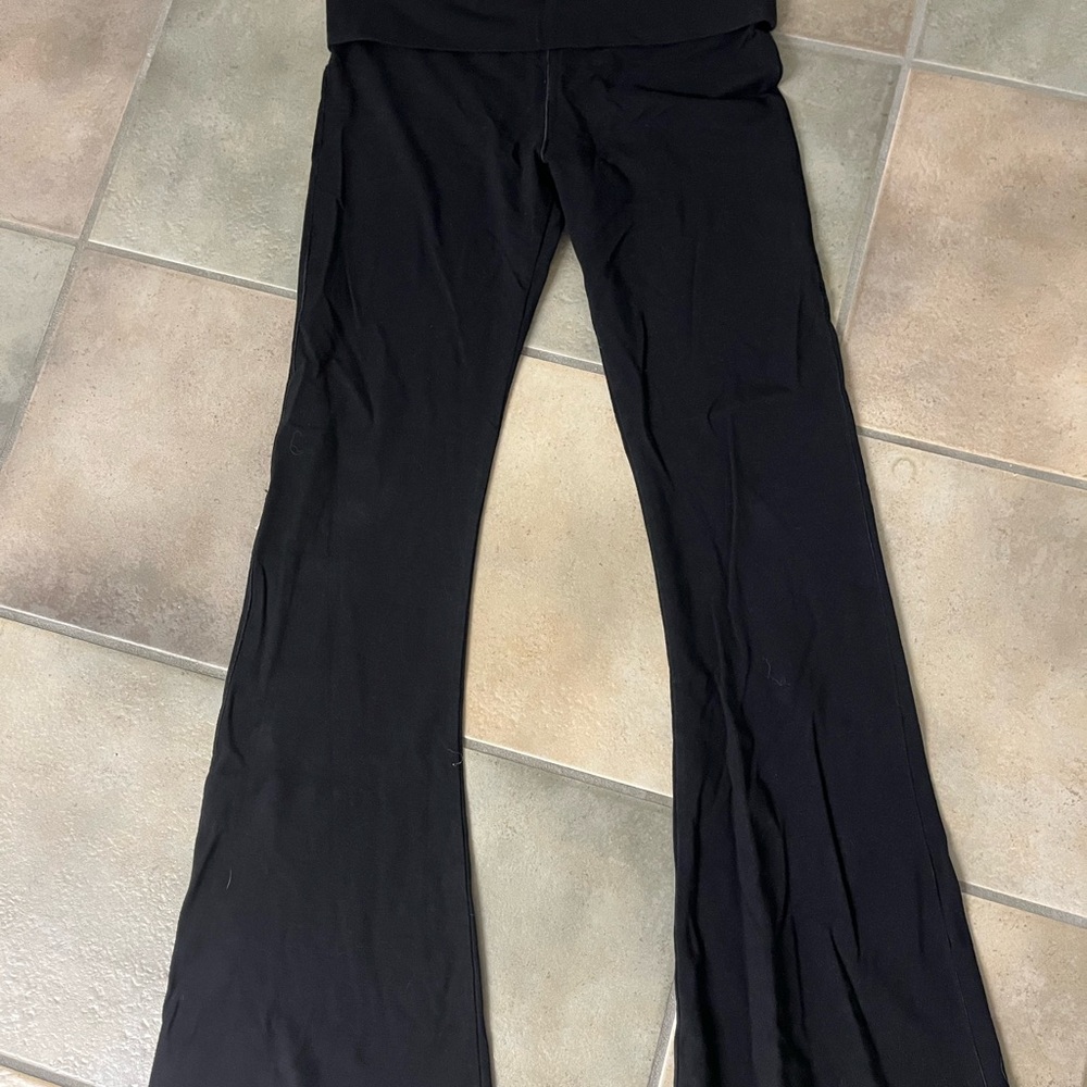 PINK Victoria's Secret Black Flare Pants